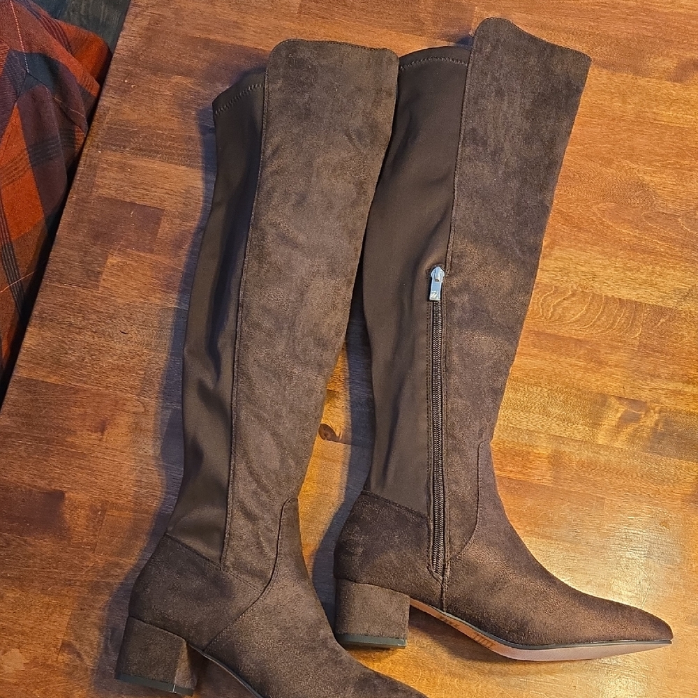 New York & Company Brown Over the Knee Boots